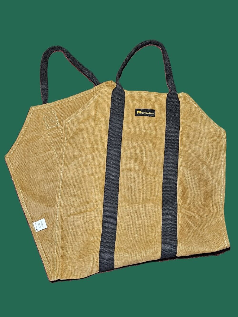 Waxed Canvas Firewood Carrier